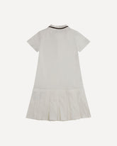 Cotton polo Dress for girls - WHITE | Base Blu