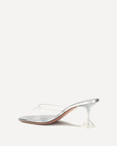 Lupita Glass Sandals - SILVER | Base Blu