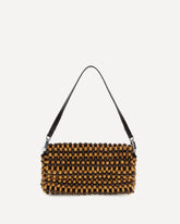 Timmy Shoulder Bag Multi Wood Beads - BROWN | Base Blu