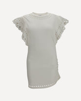 Orlane cotton and broderie Orlane Dress - WHITE | Base Blu