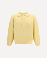 Long sleeve polo Sweater - YELLOW | Base Blu