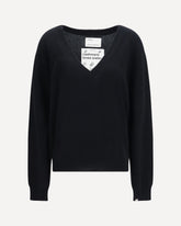 N°492 Ben cashmere Sweater - BLACK | Base Blu