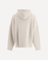 Cardigan sportivo in cashmere con zip n°460 Donnie - BIANCO | Base Blu