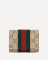 Web bi-fold Card Holder - BEIGE | Base Blu