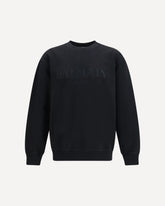 Vintage embroidered logo Sweatshirt - BLACK | Base Blu