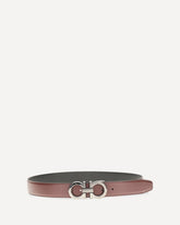 Reversible and adjustable Gancini Belt - BROWN | Base Blu