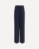 Washed silk Pants - BLUE | Base Blu