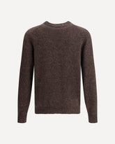 Cardigan in alpaca  - MARRONE | Base Blu