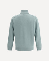 Virgin wool turtleneck Sweater - GREEN | Base Blu