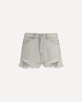 Shorts Temple Bias Cutoffs in Denim - CREAM | Base Blu