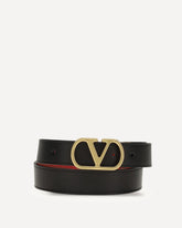 Reversible VLogo Signature Belt - BLACK | Base Blu
