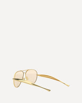 Occhiali da Sole Aviator Sardine - ORO | Base Blu