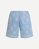 Skull-print swim Shorts - LIGHT BLUE | Base Blu