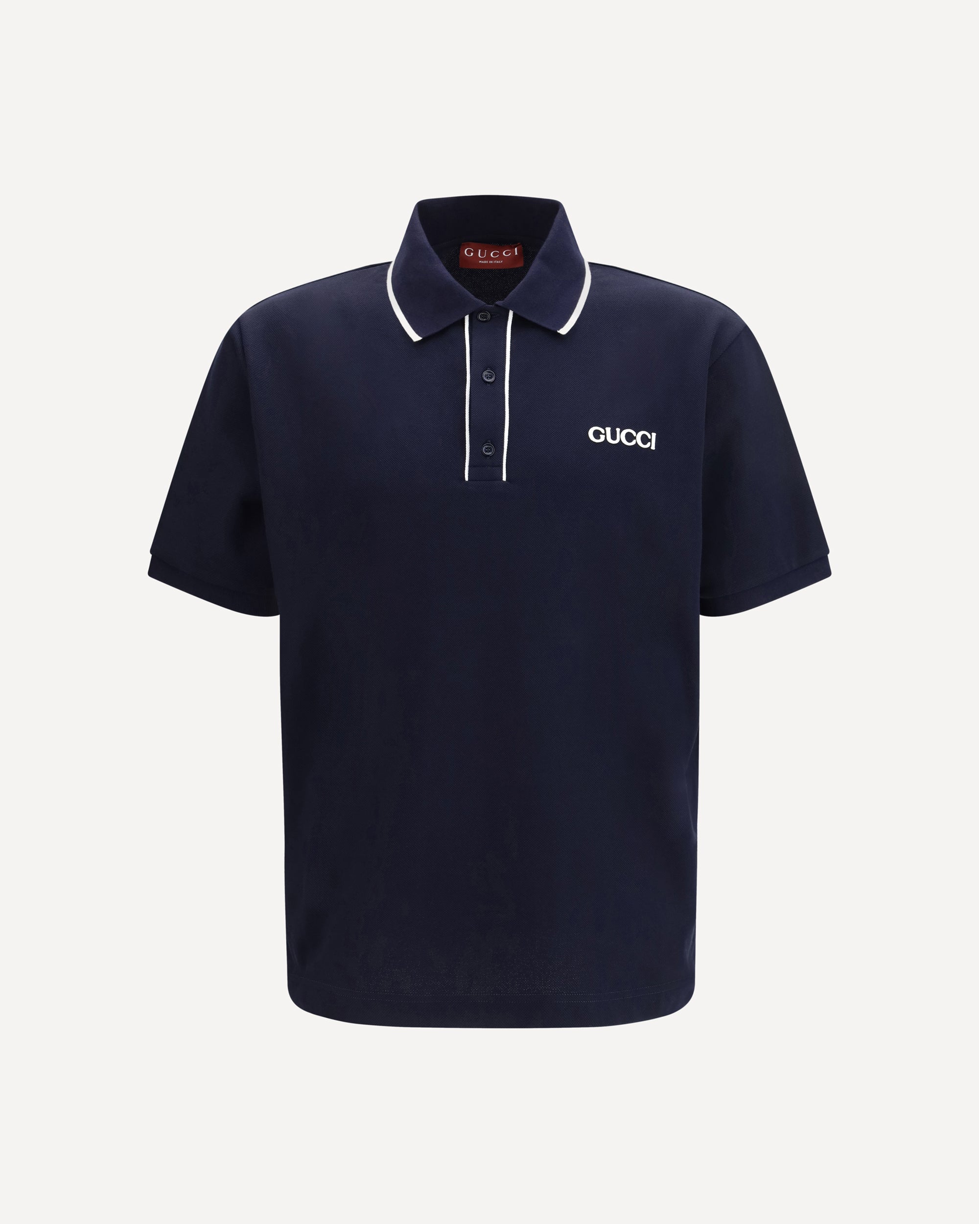 GUCCI Stretch cotton piquet Polo BLUE | Base Blu GUCCI Stretch cotton piquet Polo BLUE | Base Blu