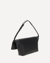 Leather Shoulder Bag - BLACK | Base Blu