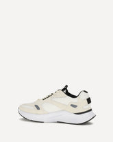 Demivee mesh and suede Sneakers - WHITE | Base Blu