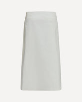 Bonded cotton Skirt - WHITE | Base Blu