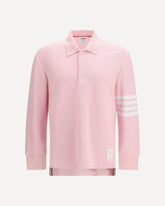 Piqué long-sleeve Polo - PINK | Base Blu