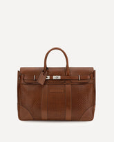 Borsa da Viaggio in pelle - MARRONE | Base Blu