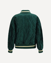 Technical fabric Bomber Jacket - GREEN | Base Blu