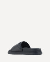 Sandali slide Diagonal - GRIGIO | Base Blu