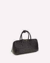 Borsa a Mano Delta piccola in nabuk - NERO | Base Blu