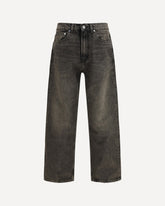 Third cut nocturne dust wash Jeans - BLACK | Base Blu