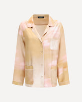 Printed silk twill Shirt - PINK | Base Blu