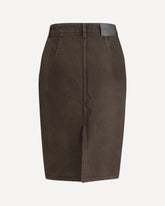 Gonna a Matita in Denim - MARRONE | Base Blu