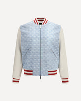 Giacca con zip e logo monogramma - MULTICOLORE | Base Blu