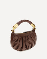 Ébène mini Bag in calfskin leather - BROWN | Base Blu