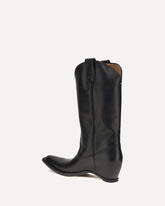 High-top Texan Boots - BLACK | Base Blu