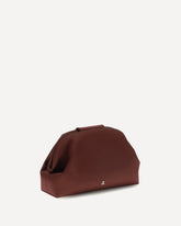 Camelia Satin Clutch - BORDEAUX | Base Blu