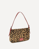 Leopard Harlow Shoulder Bag - BEIGE | Base Blu