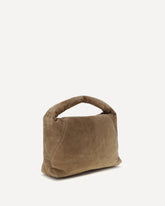 Suede Shoulder Bag - BEIGE | Base Blu