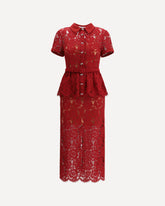 Lace midi Dress - RED | Base Blu