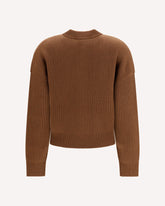 Carnet ribbed Cardigan - BROWN | Base Blu