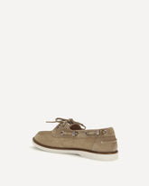Suede Grace Loafers - BEIGE | Base Blu