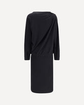 Wool long Dress - BLACK | Base Blu