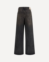 Full Cut Nebula Wash Jeans - BLACK | Base Blu